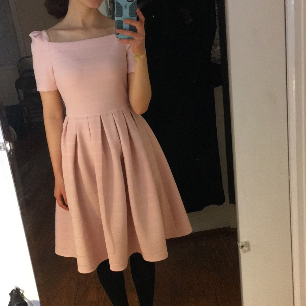 Gal Meets Glam Pink Midi Dress